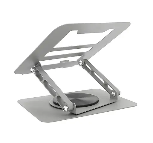 Підставка для ноутбука планшета Voltronic LS-18 Silver складана, поворотна - фото 2