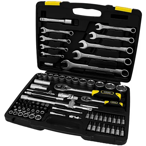 Набор насадок торцевых и бит Sigma 1/4", 1/2" 82 шт CrV Taiwan (6001021) - фото 1