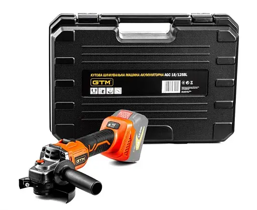 Набір акумуляторного інструменту GTM 18V шурупокрут DSI18/80BL, болгарка AGC18/125BL, перфоратор RHC18/22BL + 2 АКБ і ЗП - фото 3
