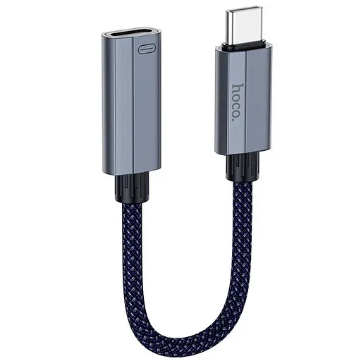 Перехідник Hoco UA29A Type-C male to iPhone female адаптер кабель 15 см 3A - фото 1