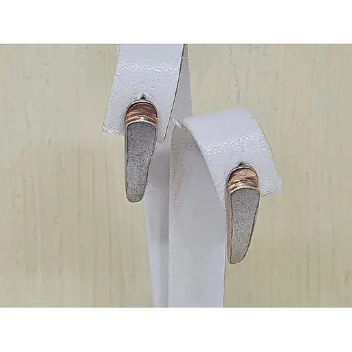 Срібні сережки Silvex 925 з позолотою. С32/228 - фото 2