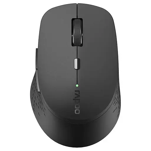 Беспроводная мышь Rapoo M300 Silent Wireless Multi-Mode Bluetooth Dark Grey (M300 silent grey) - фото 1