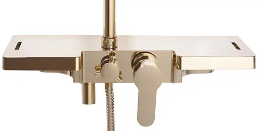 Душова система Rea Bravo gold з виливом REA-P4120, Золотий - фото 2