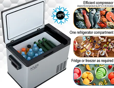 Компресорний автохолодильник Adler AD 8081 40 л Польща - фото 9