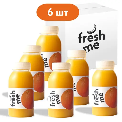 Сік апельсиновий прямого віджиму FreshMe 250 мл х 6 шт