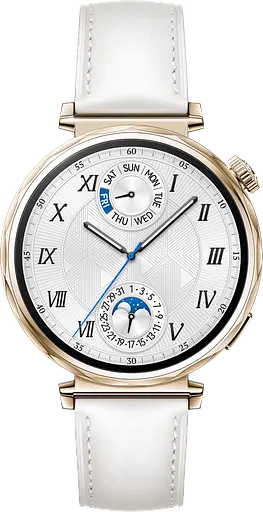 Смар годинник HUAWEI Watch GT 5 41 mm білий (шкіряний ремінець) - фото 3