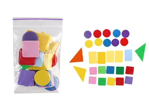Набір маленьких геометричних фігур, 0169, 5 шт. в упаковці
