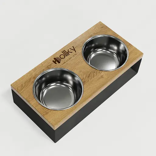 Hollky StellWood — миски на підставці для маленьких собак та котів (2 × 0,45 л) - фото 3