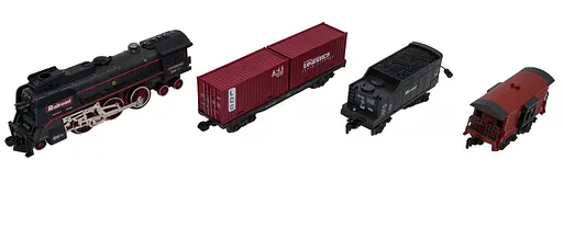 Ретро-поезд со светом, звуками и функциями дыма 138 см Ramiz - фото 7