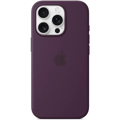 Чохол Silicone case (AAA) with Magsafe and Animation для Apple iPhone 16 Pro Max (6.9) Plum - фото 2