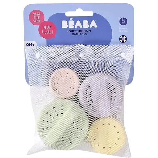 Набор игрушек Beaba для купания силиконовые разноцветные (920409) - фото 8