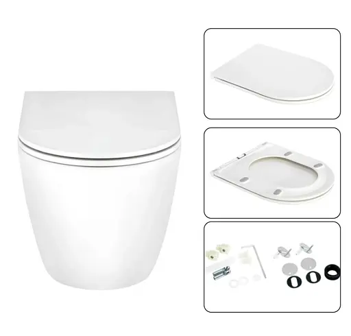 Набір Q-tap Nest 4 в 1 підвісний унітаз Scorpio Ultra Quiet 520x365x365 + комплект інсталяції QT1433053EUQW45162 - фото 6