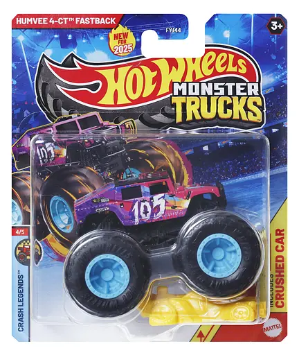 Базовая машинка-внедорожник Hot Wheels Monster Trucks, в ассортименте (FYJ44) - фото 27
