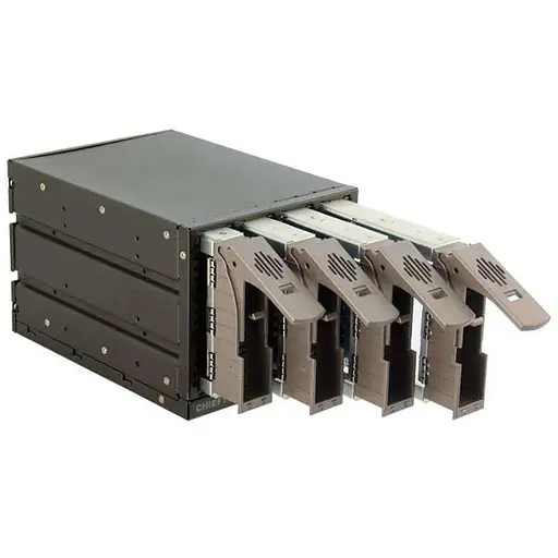 Бекплейн Chieftec SST-3141SAS 3x5.25" -> 4x3.5" HDDs Hot-Swap Aluminium