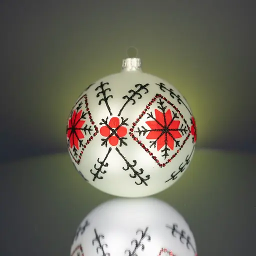 Набір ялинкових прикрас Різдвяні історії Код нації: Київщина 3 кулі скло (4820001107265) - фото 2