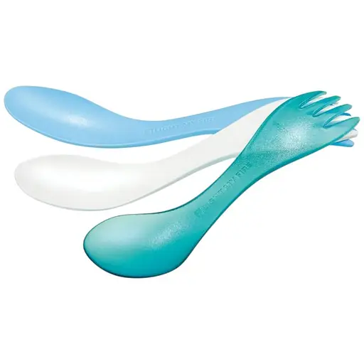 Ложка-вилка Light My Fire Spork Little 3 шт. White/Blue (LMF-SL3BBM)