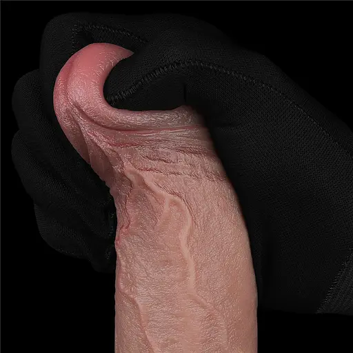 Реалістичний вібратор Lovetoy Real Softee 27 см коричневий - фото 13