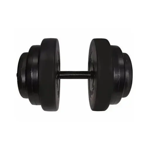 Гантель складальна композитна в пластиковій оболонці Rock pro 18,5 кг NE-PL-G-018 - фото 2