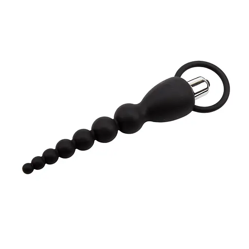 Анальний ланцюжок Black Mont Elite Power Beads 19.5 см (чорний) - фото 4
