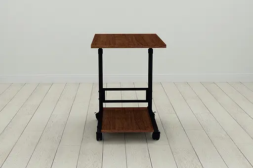 Стіл приставний Ferrum-decor Френу 62x40x60 метал Чорний ДСП Венге 16мм (FRD-105401) - фото 2