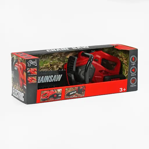 Бензопила T1806 41см, звук, свет, подвижные детали, в коробке (6981848400327) - фото 2