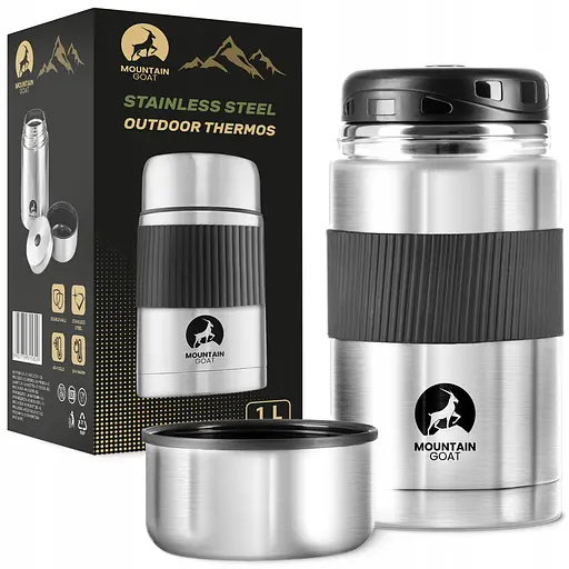 Термос для еды Mountain Goat 1 л Silver (P-5907739315809) - фото 1