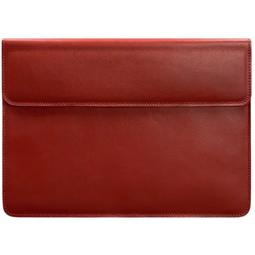 Кожаный чехол-конверт BlankNote на магнитах для ноутбука Универсальный Красный - фото 1