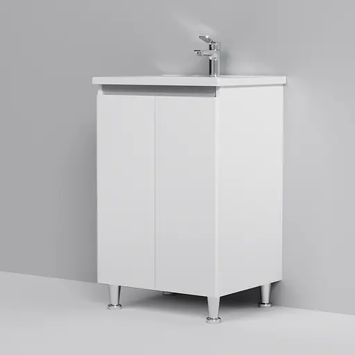 Тумба з умивальником AM.PM X-Joy підлогова 55 см 2 дверцята білий M85-FSX0551-WC0551WG38 Білий - фото 4