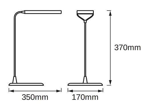 Osram Лампа настільна світлодіодна LEDVANCE LED PANAN DISC 5W 3000K (плавно затемнюється) - фото 4