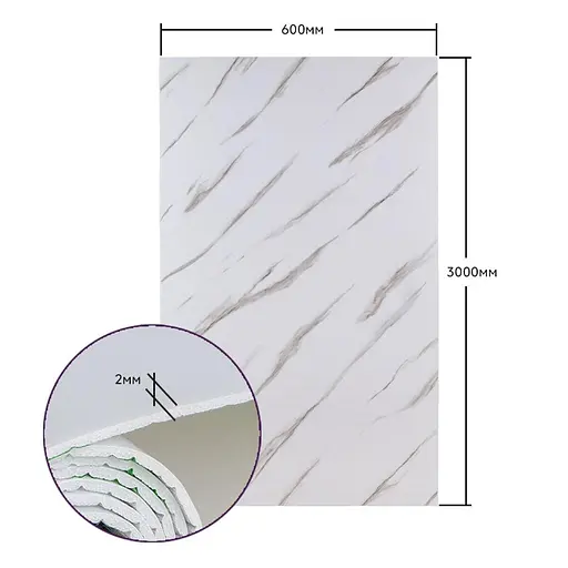 Самоклеящаяся стеновая PET плитка в рулоне 600х3000х2мм SW-00001691 - фото 3