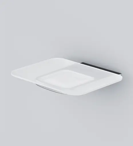 Мильниця Am.Pm Inspire 2.0 скляна з настінним тримачем хром A50A34200, Хром - фото 4