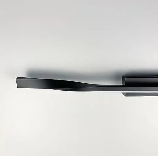 Настінний світильник у стриманому каркасі чорного кольору Line F довжина 60 см Арт. WSG25/600 BK - фото 8