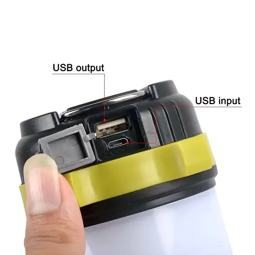 Кемпинговый аккумуляторный фонарь светильник HC-260 + Powerbank - фото 10