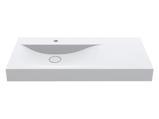 Умивальник Miraggio Viola 1000 L matt 0002659, Білий матовий - фото 4