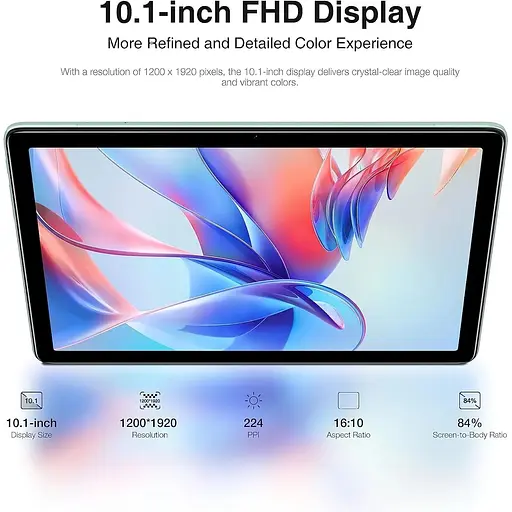 Планшет Doogee T10S 10.1" FHD /6GB/128GB/ T606 6600mAh/ 8+5Мп / LTE / Metal Blue - фото 5