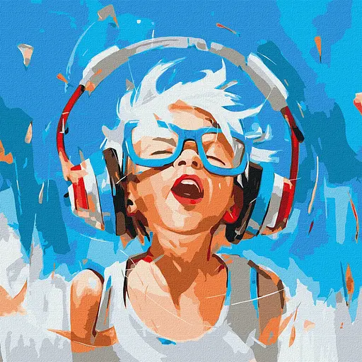 Набір для розпису по номерах Його літній біт, Ideyka, 50x50 см, КНО8556