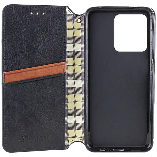 Кожаный чехол-книга GETMAN Cubic (PU) для ZTE Nubia V60 Черный - фото 3