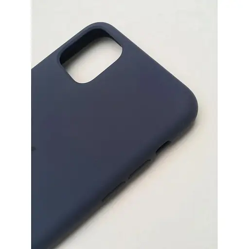 Оригинальный силиконовый чехол Apple Silicone Case для iPhone 11 Pro Max (6.5") Midnight Blue (MWYW2ZM/A) - фото 5