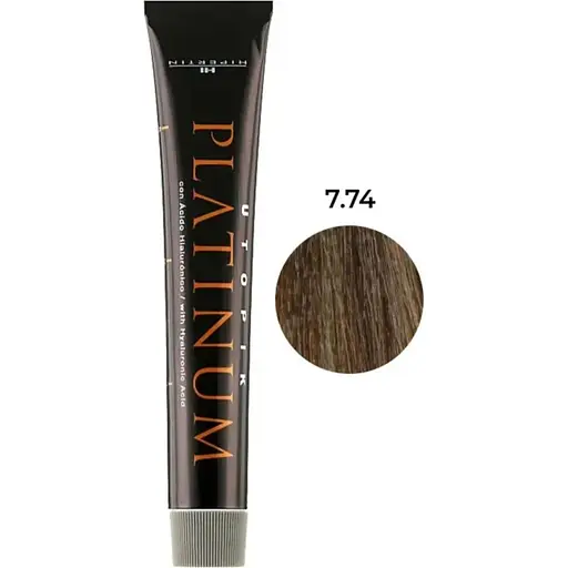 Крем-фарба для волосся Hipertin Utopik Platinum 7.74 Блонд пісочно-мідний 60 мл