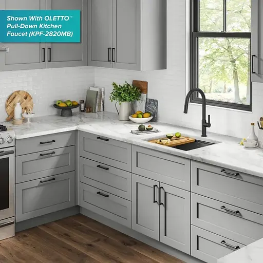 Кухонная мойка Kraus Kore KWU1111-23-PGM, Черный - фото 6