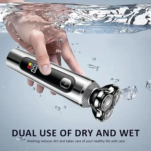 Бездротова роторна електробритва Asheyya для вологого та сухого гоління для чоловіків - фото 5