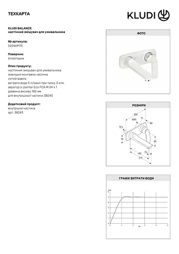 Смеситель для умывальника Kludi Balance белый 522469175 - фото 4