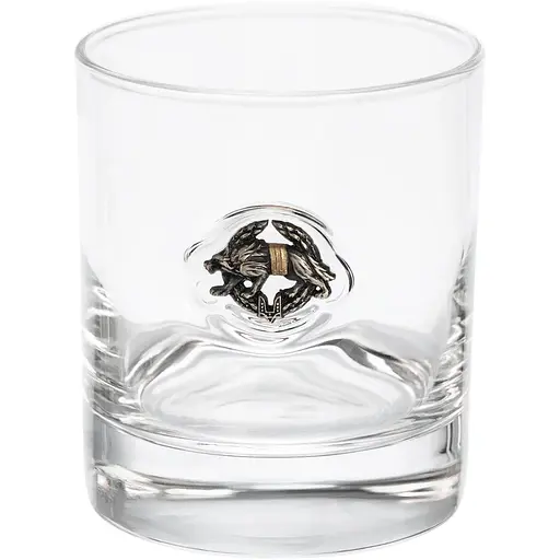 Стакан Gun&Fun для виски с эмблемой Волк ССО 300 мл