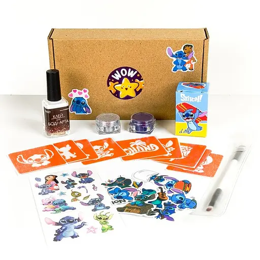 Набор для био-тату "Wow Box Стич" Fresh Tattoo wow-box-stich-1 для 1 ребенка - фото 1