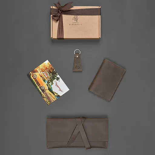 Набір шкіряних аксесуарів для мандрівника Монтеррей - фото 4