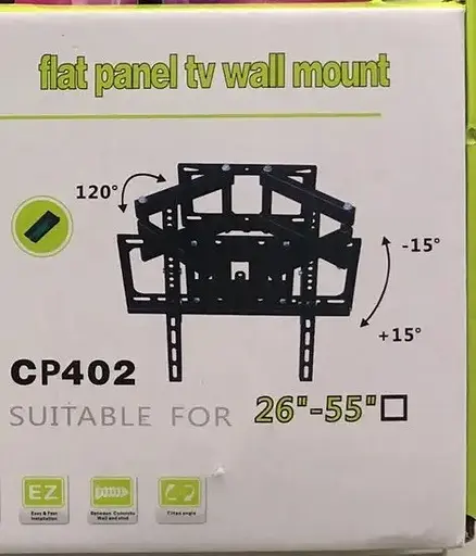 Похилий кронштейн-кріплення для телевізора Flat Panel TV Wall Mount СР402 26"- 56" Настінні кріплення для ТБ - фото 2