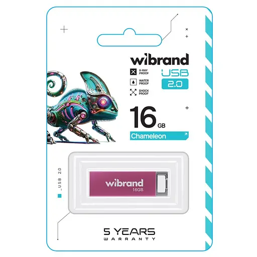 Flash Wibrand USB 2.0 Chameleon 16Gb Pink - фото 2