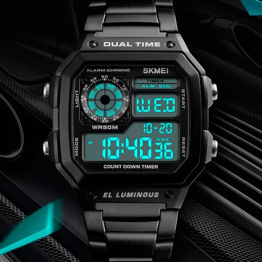 Чоловічий годинник Skmei 1335 Ripple Black - фото 7