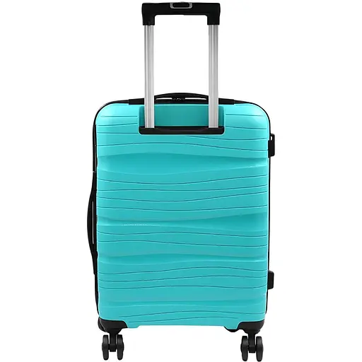 Набір валіз 4в1 ABS-пластик із кодовим замком і телескопічною ручкою бірюзовий (P002) - фото 2