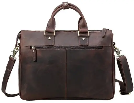 Чоловіча шкіряна сумка Vintage 44х30х8 см sum0012591 - фото 4